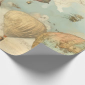 heteluchtballon in een sereen landschap (11) cadeaupapier (Hoek)