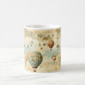  heteluchtballon in een sereen landschap (11) koffiemok (Center)