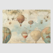 heteluchtballon in een sereen landschap (11) tissuepapier (Voorkant)