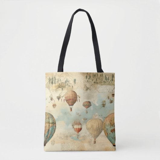 heteluchtballon in een sereen landschap (11) tote bag (Voorkant)