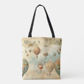 heteluchtballon in een sereen landschap (11) tote bag (Achterkant)