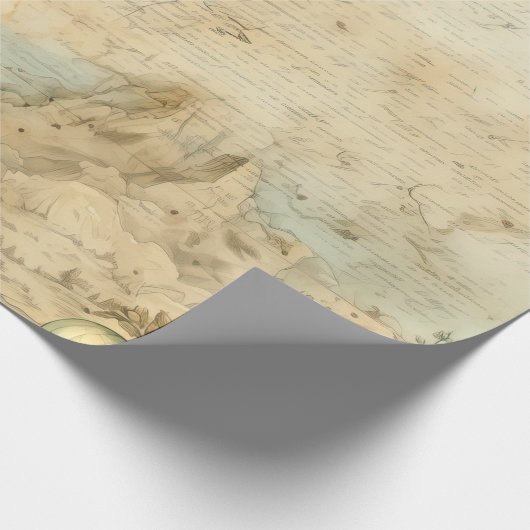  heteluchtballon in een sereen landschap (1) cadeaupapier (Hoek)