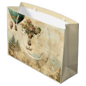 heteluchtballon in een sereen landschap (1) groot cadeauzakje (Achterkant Gekanteld)