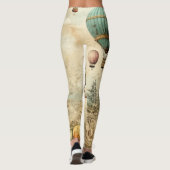  heteluchtballon in een sereen landschap (1) leggings (Achterkant)