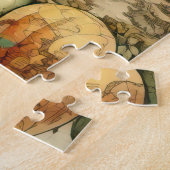  heteluchtballon in een sereen landschap (1) legpuzzel (Zijkant)