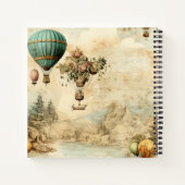 heteluchtballon in een sereen landschap (1) notitieboek (Achterkant)