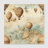  heteluchtballon in een sereen landschap (2) (Voorkant)