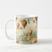 heteluchtballon in een sereen landschap (2) koffiemok (Links)