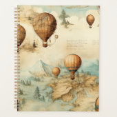  heteluchtballon in een sereen landschap (2) planner (Voorkant)