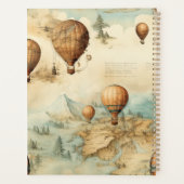  heteluchtballon in een sereen landschap (2) planner (Achterkant)