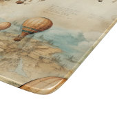  heteluchtballon in een sereen landschap (2) snijplank (Hoek)