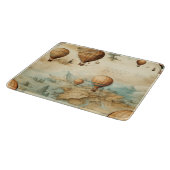  heteluchtballon in een sereen landschap (2) snijplank (Hoek)