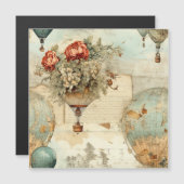  heteluchtballon in een sereen landschap (3) (Voorkant / Achterkant)