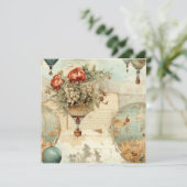  heteluchtballon in een sereen landschap (3) (Staand voorkant)