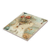  heteluchtballon in een sereen landschap (3) tegeltje (Zijkant)