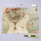  heteluchtballon in een sereen landschap (3) tissuepapier (Craft)