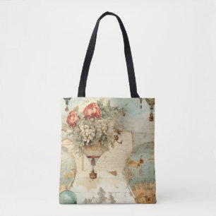 heteluchtballon in een sereen landschap (3) tote bag
