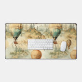 heteluchtballon in een sereen landschap (4) bureaumat (Keyboard & Muis)