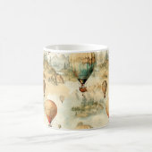  heteluchtballon in een sereen landschap (4) koffiemok (Center)