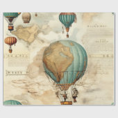 heteluchtballon in een sereen landschap (5) cadeaupapier (Vlak)