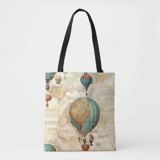  heteluchtballon in een sereen landschap (5) tote bag (Voorkant)
