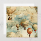  heteluchtballon in een sereen landschap (6) (Voorkant / Achterkant)