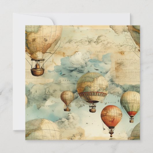  heteluchtballon in een sereen landschap (6) (Voorkant)