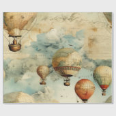 heteluchtballon in een sereen landschap (6) cadeaupapier (Vlak)