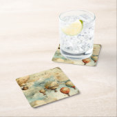  heteluchtballon in een sereen landschap (6) kartonnen onderzetters (Insitu)