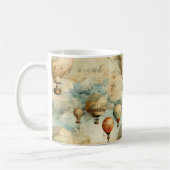  heteluchtballon in een sereen landschap (6) koffiemok (Links)