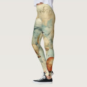 heteluchtballon in een sereen landschap (6) leggings (Links)