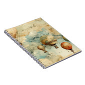  heteluchtballon in een sereen landschap (6) notitieboek (Rechterzijde)