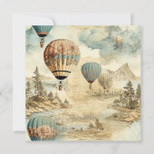  heteluchtballon in een sereen landschap (7) (Voorkant)