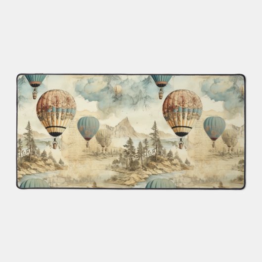 heteluchtballon in een sereen landschap (7) bureaumat (Voorkant)