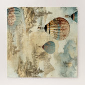 heteluchtballon in een sereen landschap (7) legpuzzel (Horizontaal)