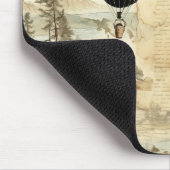  heteluchtballon in een sereen landschap (7) muismat (Hoek)