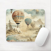  heteluchtballon in een sereen landschap (7) muismat (Met muis)