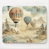  heteluchtballon in een sereen landschap (7) muismat (Voorkant)