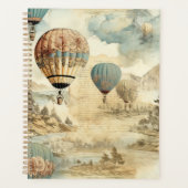  heteluchtballon in een sereen landschap (7) planner (Voorkant)