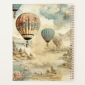  heteluchtballon in een sereen landschap (7) planner (Achterkant)