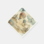 heteluchtballon in een sereen landschap (7) servet (Hoek)