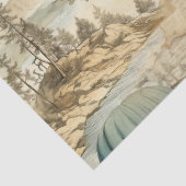  heteluchtballon in een sereen landschap (7) tissuepapier (Detail)