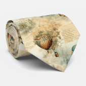  heteluchtballon in een sereen landschap (8) stropdas (Opgerold)