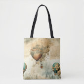 heteluchtballon in een sereen landschap (8) tote bag (Voorkant)