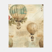 heteluchtballon in een sereen landschap (9) fleece deken (Voorkant)