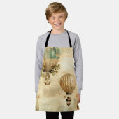  heteluchtballon in een sereen landschap (9) schort (Gedragen)