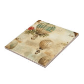 heteluchtballon in een sereen landschap (9) tegeltje (Zijkant)