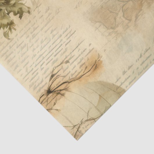  heteluchtballon in een sereen landschap (9) tissuepapier (Detail)