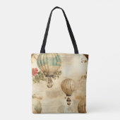  heteluchtballon in een sereen landschap (9) tote bag (Achterkant)