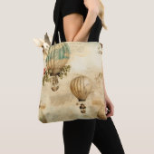  heteluchtballon in een sereen landschap (9) tote bag (Dichtbij)